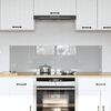 vidaXL Kuchynsk&yacute; backsplash 2 pcs Svetlosiv&aacute; 70 x 40 cm tvrden&eacute; sklo