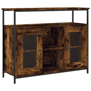 vidaXL Komoda dymov&yacute; dub 100x35x80 cm kompozitn&eacute; drevo