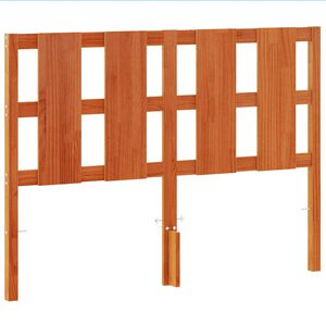 vidaXL Čelo postele voskov&eacute; hned&eacute; 135 cm mas&iacute;vna borovica