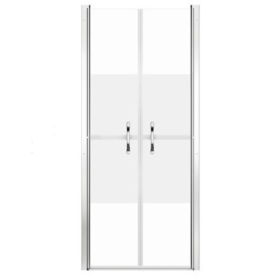 vidaXL Sprchové dvere, polomatné, ESG 91x190 cm