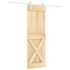 vidaXL Posuvn&eacute; dvere Pr&iacute;rodn&aacute; a biela 70 x 210 cm