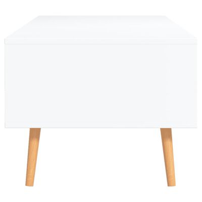 vidaXL Konferenčný stolík biely 100x49,5x43 cm drevotrieska