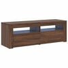 vidaXL TV skrinka s LED, hned&yacute; dub 120x35x40 cm