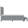 vidaXL Posteľ s pružinov&yacute;m r&aacute;mom Svetlosiv&aacute; 160 x 200 cm l&aacute;tka