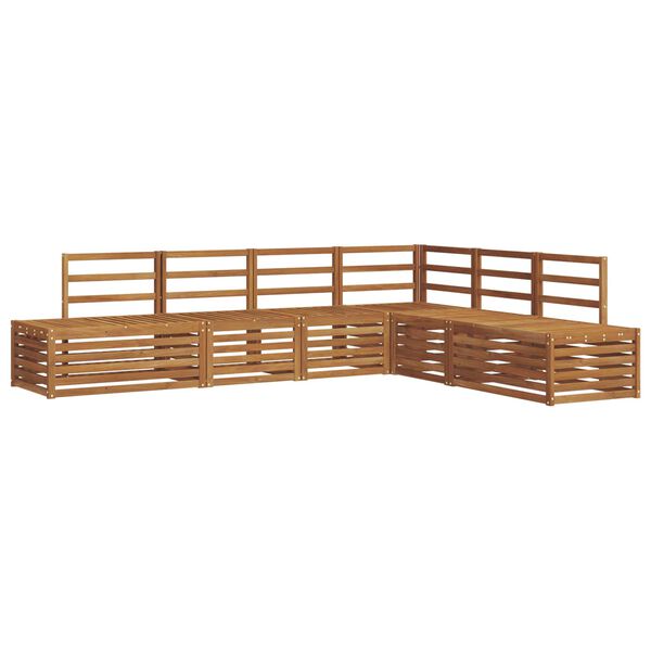 vidaXL Z&aacute;hradn&aacute; s&uacute;prava gaučov 6 Kus Pr&iacute;rodn&aacute; Pevn&eacute; ak&aacute;ciov&eacute; drevo