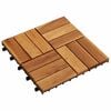 vidaXL Dlažba na terasu 20 pcs Hned&aacute; 30 x 30 cm Ak&aacute;ciov&eacute; tvrd&eacute; drevo
