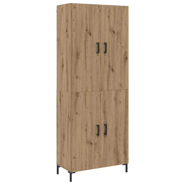vidaXL Highboard dub artisan 69,5 x 34 x 180 cm Kompozitn&eacute; drevo