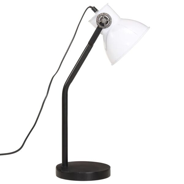 vidaXL Stolová lampa 25 W biela 17x17x60 cm E27