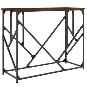 vidaXL Konzolov&yacute; stol&iacute;k hned&yacute; dub 100x40x80 cm kompozitn&eacute; drevo