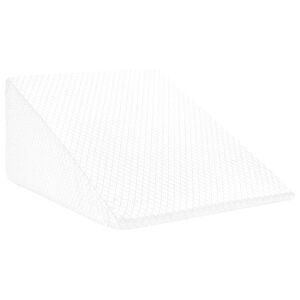 vidaXL Vank&uacute;&scaron; na nohy 60 x 50 x 30 cm M&auml;kk&yacute; Pam&auml;ťov&aacute; pena Biela