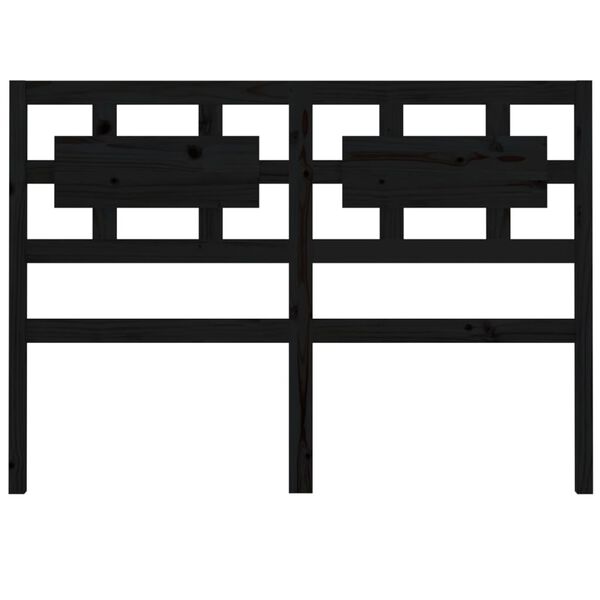 vidaXL Čelo postele čierne 185,5x4x100 cm masívna borovica