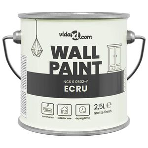 vidaXL Farba na steny Hned&aacute; 2,5 L Tlač na stenu