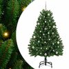 vidaXL Umel&yacute; vianočn&yacute; stromček 150 cm 150 LED Tepl&aacute; biela PVC a oceľ