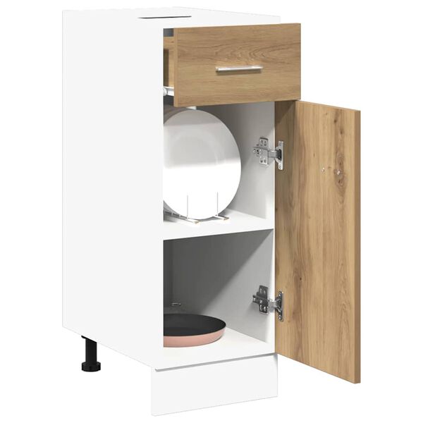 vidaXL Zásuvková skrinka “Lyon” dub artisan 30x46x81,5 cm