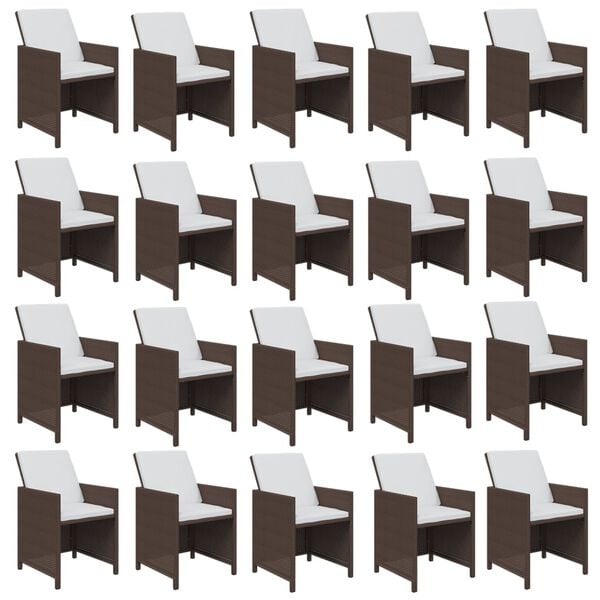 vidaXL 21-dielna z&aacute;hradn&aacute; jed&aacute;lensk&aacute; s&uacute;prava a vank&uacute;&scaron;e hned&aacute; polyratan