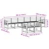 vidaXL Z&aacute;hradn&aacute; s&uacute;prava gaučov 8 pcs Pr&iacute;rodn&aacute; Pevn&eacute; ak&aacute;ciov&eacute; drevo
