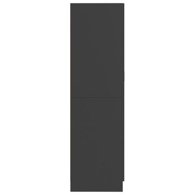 vidaXL Šatník sivý 82,5x51,5x180 cm drevotrieska
