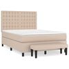 vidaXL Boxspring posteľ s matracom kapuč&iacute;nov&aacute; 140x190 cm umel&aacute; koža