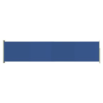 vidaXL Zaťahovacia bočná markíza na terasu 140x600 cm modrá
