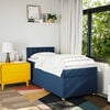 vidaXL Boxspring posteľ s matracom modr&aacute; 100x200 cm l&aacute;tka