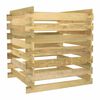 vidaXL Latkov&yacute; z&aacute;hradn&yacute; kompost&eacute;r 90x90x90 cm impregnovan&aacute; borovica