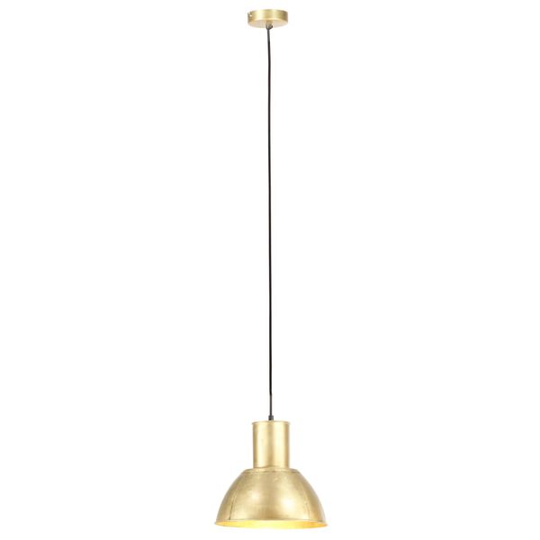 vidaXL Z&aacute;vesn&aacute; lampa 25 W, mosadzn&aacute;, okr&uacute;hla 28,5 cm E27