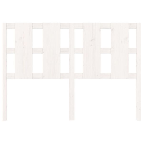 vidaXL Čelo postele biele 140,5x4x100 cm mas&iacute;vna borovica