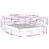 vidaXL Posteľ s knižnicou bez matraca voskov&aacute; 160x200 cm borovica