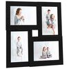 vidaXL Kol&aacute;žov&yacute; fotor&aacute;mik na 4 fotky (10x15 cm) čierny MDF
