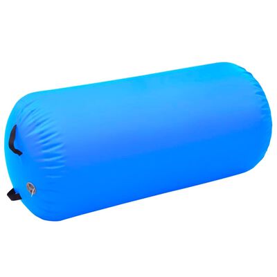 vidaXL Nafukovací gymnastický valec s pumpou 120x90 cm PVC modrý