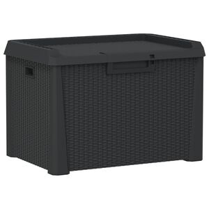vidaXL Z&aacute;hradn&yacute; &uacute;ložn&yacute; box antracitov&yacute; 125 L PP