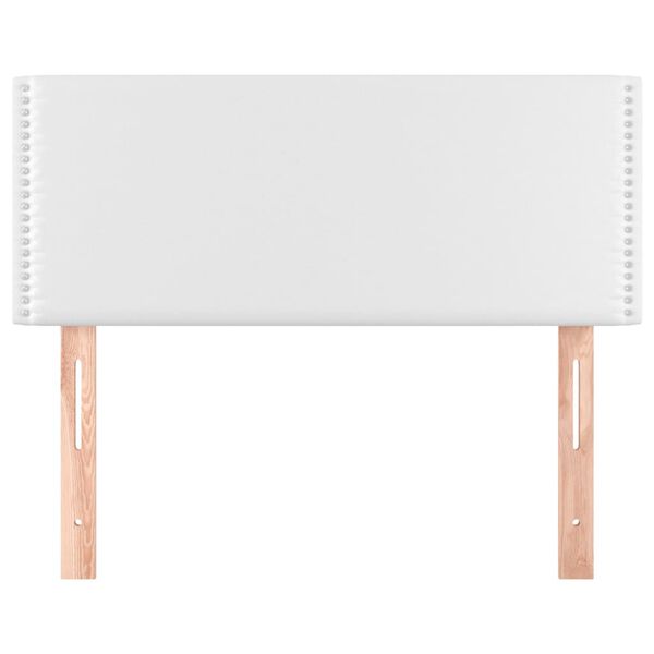 VidaXL Čelo postele biele 80x5x78/88 cm umelá koža
