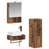 vidaXL Set kabinetov do k&uacute;peľne 4 pcs Star&eacute; drevo 50 x 14,5 x 70 cm