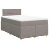 vidaXL Boxspring posteľ s matracom sivohned&aacute; 120x190 cm l&aacute;tka