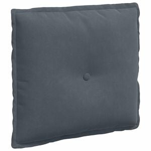 vidaXL Podu&scaron;ka na chrb&aacute;t Tmavo &scaron;ed&aacute; 50 x 45 cm Kord&uacute;rov&aacute; tkanina
