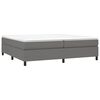 vidaXL Boxspring posteľ s matracom tmavosivá 200x200 cm látka