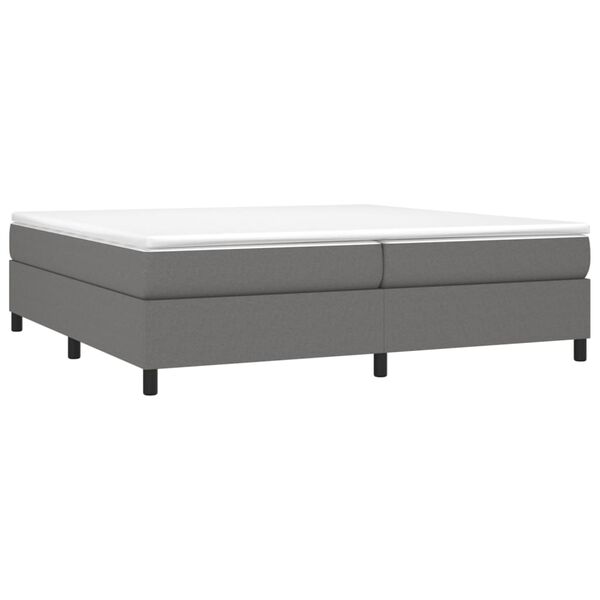 vidaXL Boxspring posteľ s matracom tmavosivá 200x200 cm látka