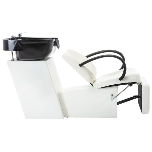 vidaXL Kadern&iacute;cke kreslo s um&yacute;vadlom čierno-biele umel&aacute; koža