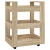 vidaXL Kuchynsk&yacute; voz&iacute;k dub sonoma 60x45x80 cm spracovan&eacute; drevo