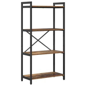vidaXL Reg&aacute;l na knihy 60 x 30 x 120 cm Kompozitn&eacute; drevo Star&eacute; drevo