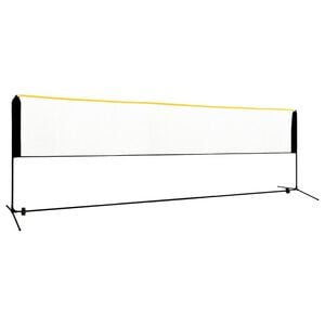 vidaXL Nastaviteľn&aacute; bedmintonov&aacute; sieť 500x103x94-158 cm kov