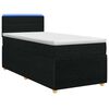vidaXL Posteľ boxspring s matracom Čierna 80 x 200 cm L&aacute;tka
