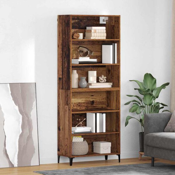 vidaXL Highboard Star&eacute; drevo 69,5 x 34 x 180 cm Kompozitn&eacute; drevo