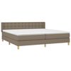 vidaXL Posteľn&yacute; r&aacute;m boxspring s matracom sivohned 160x200 cm l&aacute;tka