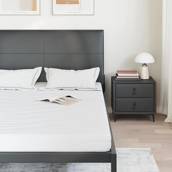 vidaXL Matrac Biela 140 x 190 cm žak&aacute;rov&aacute; tkanina