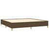 vidaXL Boxspring posteľ s matracom tmavohned&aacute; 200x200 cm l&aacute;tka