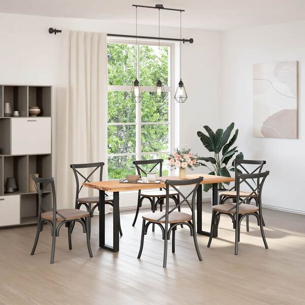 vidaXL Nohy ku konzolov&eacute;mu stolu v tvare U, 2 ks, čierne, 38 x (72-73) cm, oceľov&eacute;