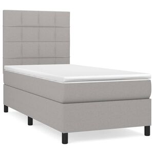 vidaXL Posteľn&yacute; r&aacute;m boxsping s matracom bledosiv&yacute; 80x200 cm l&aacute;tka