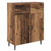 vidaXL Highboard so z&aacute;suvkou Star&eacute; drevo 69,5 x 34 x 180 cm