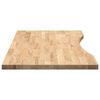 vidaXL Doska stolíka neošetrená 100x60x2,5 cm dubový masív obdĺžnikový